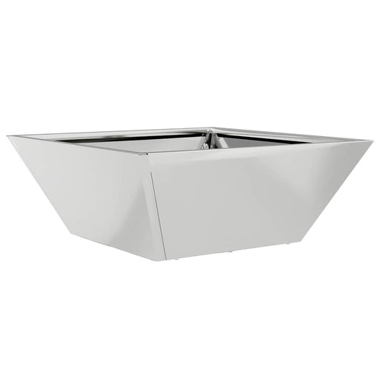 Garten Schüssel Pflanzer Silber 40 x 40 x 15 cm