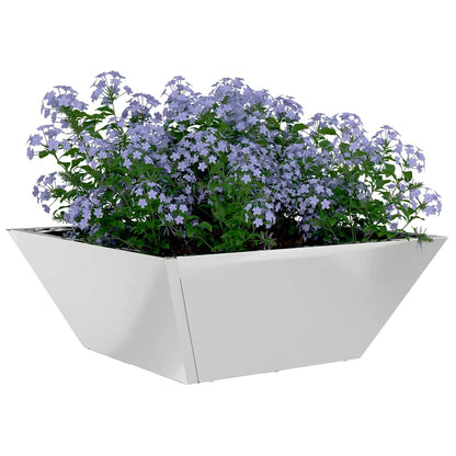 Garten Schüssel Pflanzer Silber 40 x 40 x 15 cm