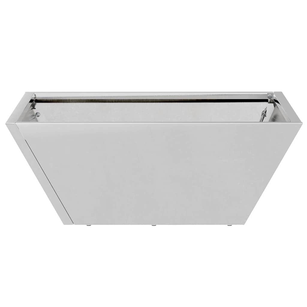 Garten Schüssel Pflanzer Silber 40 x 40 x 15 cm