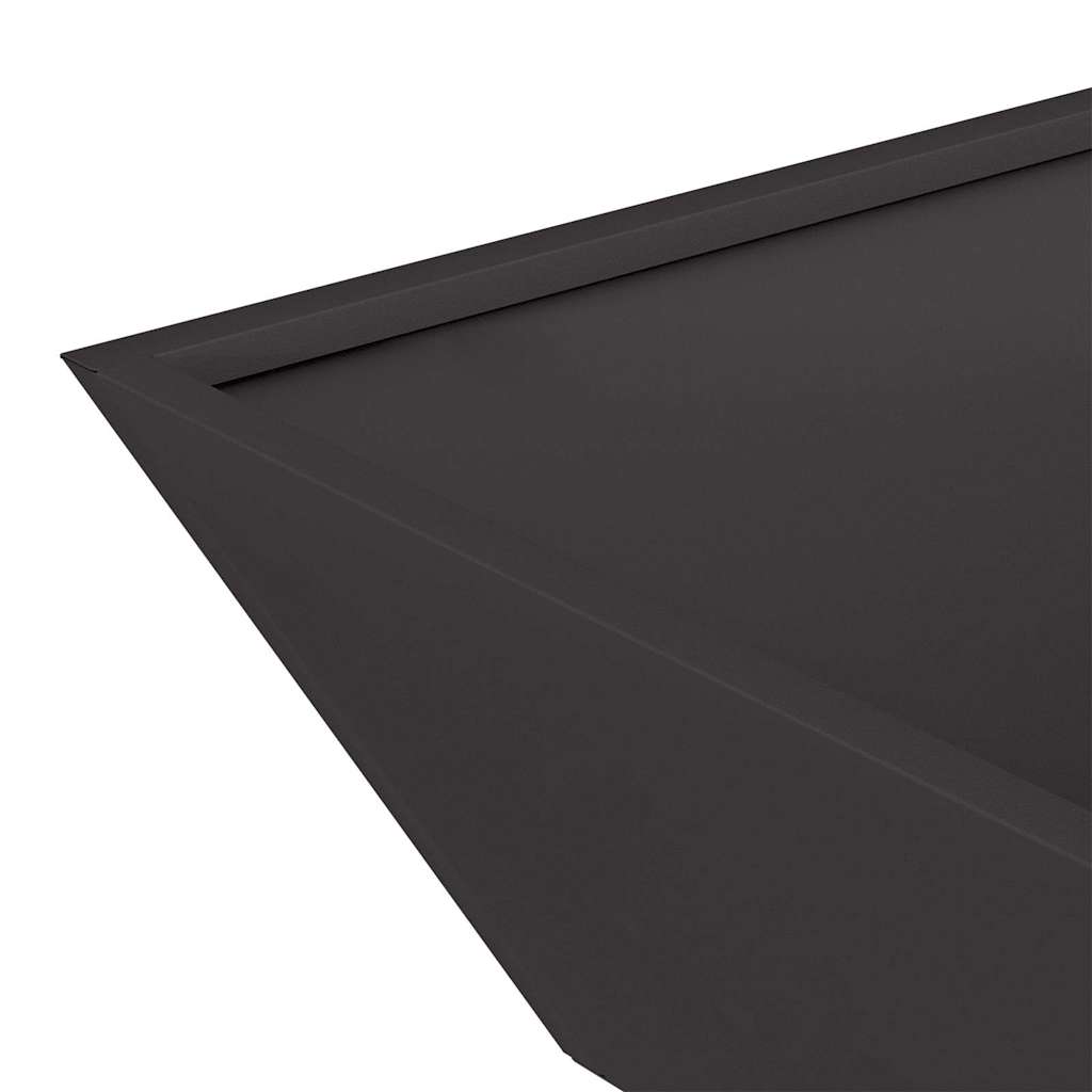 Garten Schüssel Pflanzer 5 pcs Schwarz 50 x 50 x 15 cm Stahl