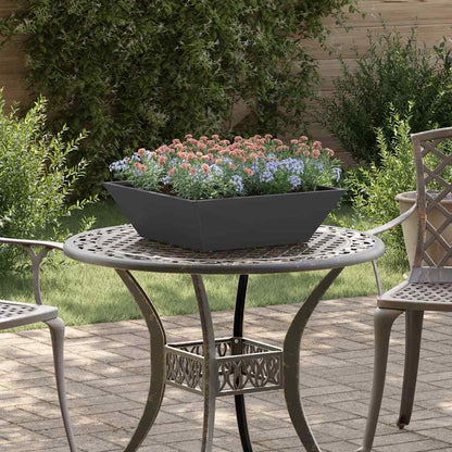 Garten Schüssel Pflanzer 5 pcs Schwarz 50 x 50 x 15 cm Stahl