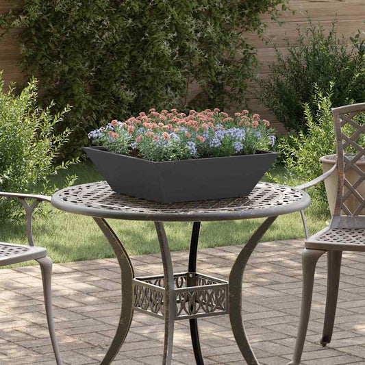 Garten Schüssel Pflanzer 5 pcs Schwarz 50 x 50 x 15 cm Stahl