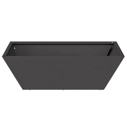 Garten Schüssel Pflanzer 5 pcs Schwarz 50 x 50 x 15 cm Stahl