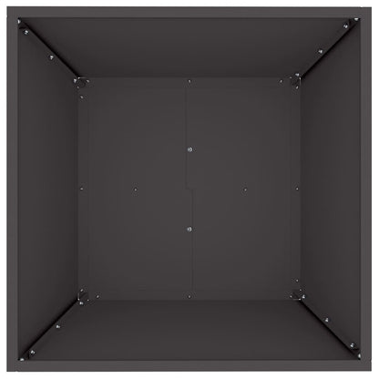 Garten Schüssel Pflanzer 5 pcs Schwarz 50 x 50 x 15 cm Stahl