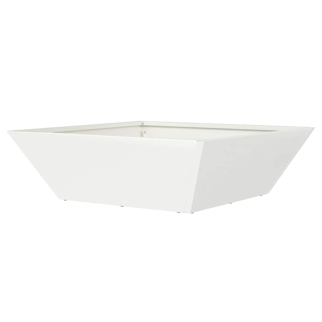 Garten Schüssel Pflanzer 5 pcs Weiß 50 x 50 x 15 cm Stahl