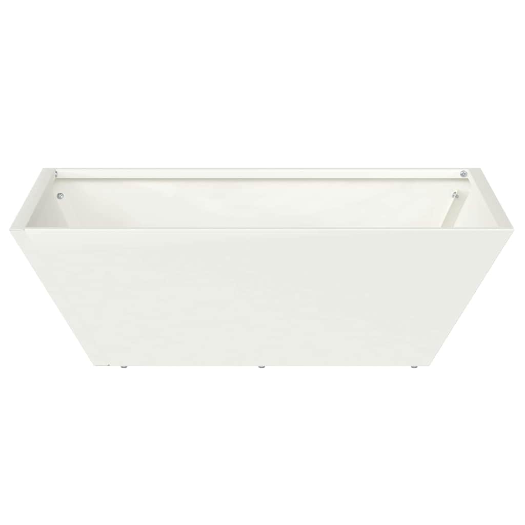 Garten Schüssel Pflanzer 5 pcs Weiß 50 x 50 x 15 cm Stahl
