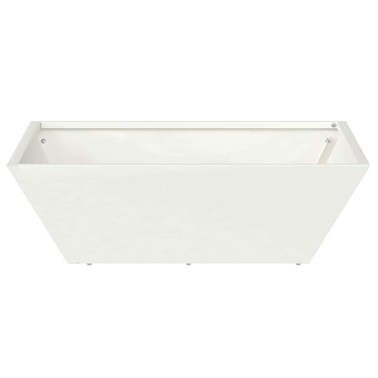Garten Schüssel Pflanzer 5 pcs Weiß 50 x 50 x 15 cm Stahl