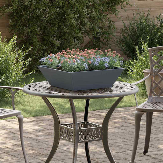 Garten Schüssel Pflanzer 5 pcs Anthrazit 50 x 50 x 15 cm Stahl