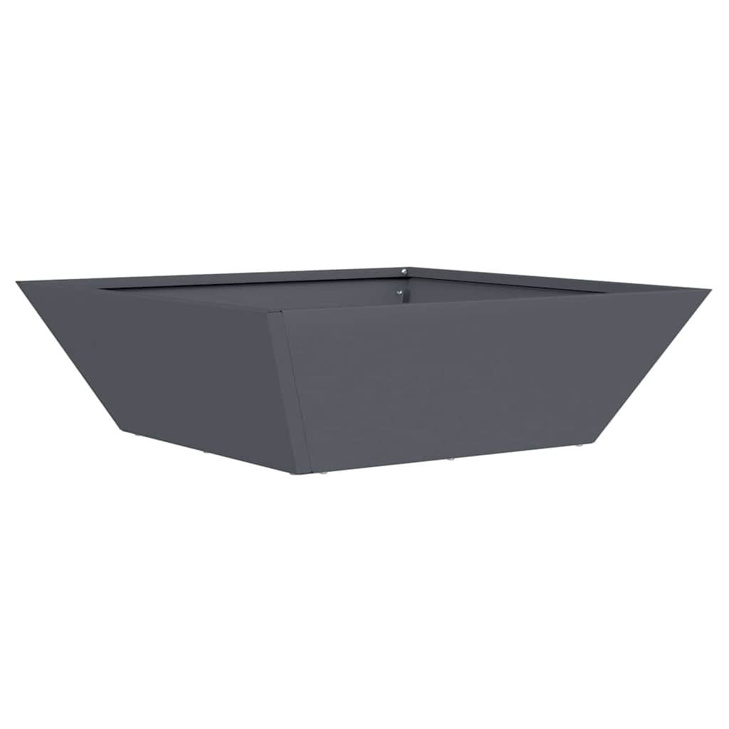 Garten Schüssel Pflanzer 5 pcs Anthrazit 50 x 50 x 15 cm Stahl