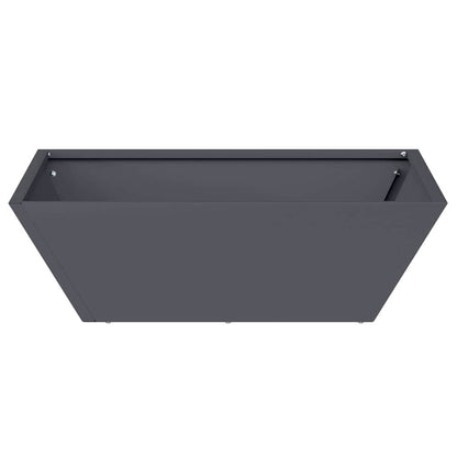 Garten Schüssel Pflanzer 5 pcs Anthrazit 50 x 50 x 15 cm Stahl