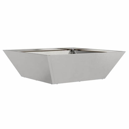 Garten Schüssel Pflanzer Silber 50 x 50 x 15 cm Edelstahl