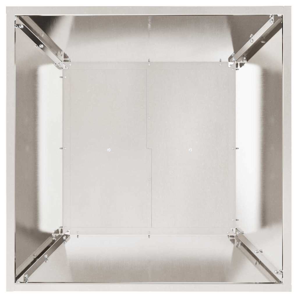 Garten Schüssel Pflanzer Silber 50 x 50 x 15 cm Edelstahl