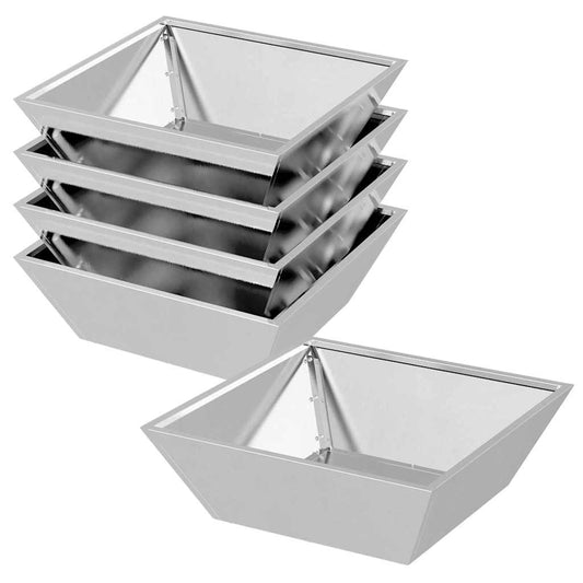 Garten Schüssel Pflanzer 5 pcs Silber 50 x 50 x 15 cm Edelstahl