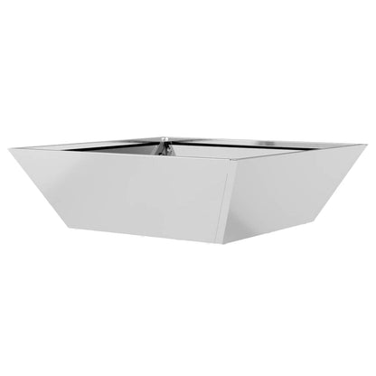 Garten Schüssel Pflanzer Silber 50 x 50 x 15 cm