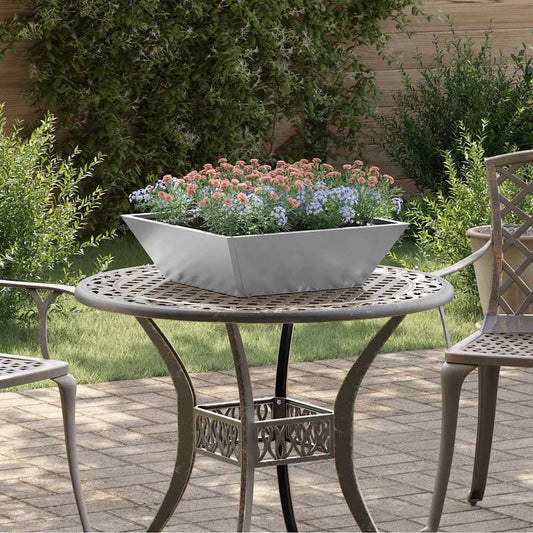 Garten Schüssel Pflanzer 5 pcs Silber 50 x 50 x 15 cm