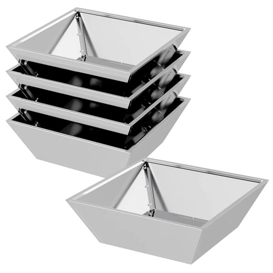 Garten Schüssel Pflanzer 5 pcs Silber 50 x 50 x 15 cm