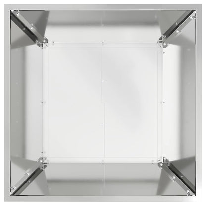 Garten Schüssel Pflanzer 5 pcs Silber 50 x 50 x 15 cm