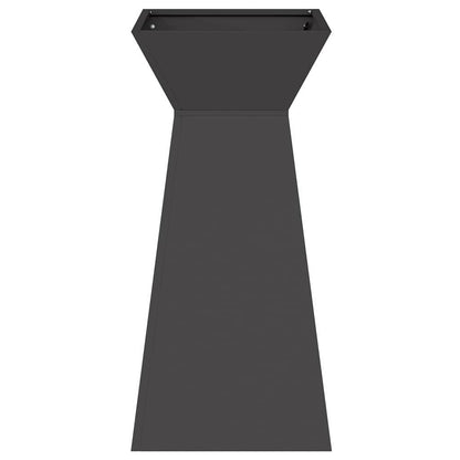 Säulen Pflanzer Schwarz 35 x 35 x 73 cm Stahl