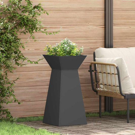 Säulen Pflanzer 2 pcs Schwarz 35 x 35 x 73 cm Stahl