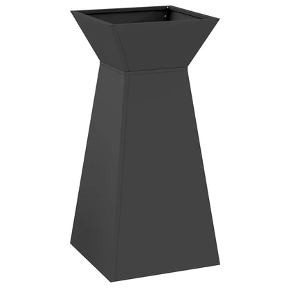 Säulen Pflanzer 2 pcs Schwarz 35 x 35 x 73 cm Stahl
