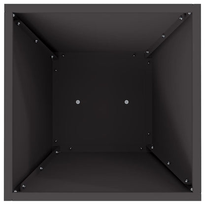 Säulen Pflanzer 2 pcs Schwarz 35 x 35 x 73 cm Stahl