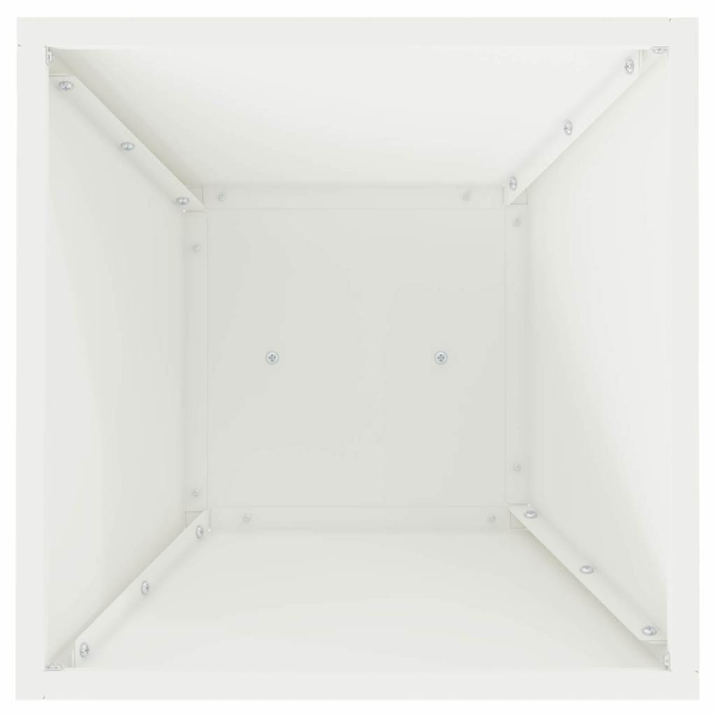 Säulen Pflanzer Weiß 35 x 35 x 73 cm Stahl