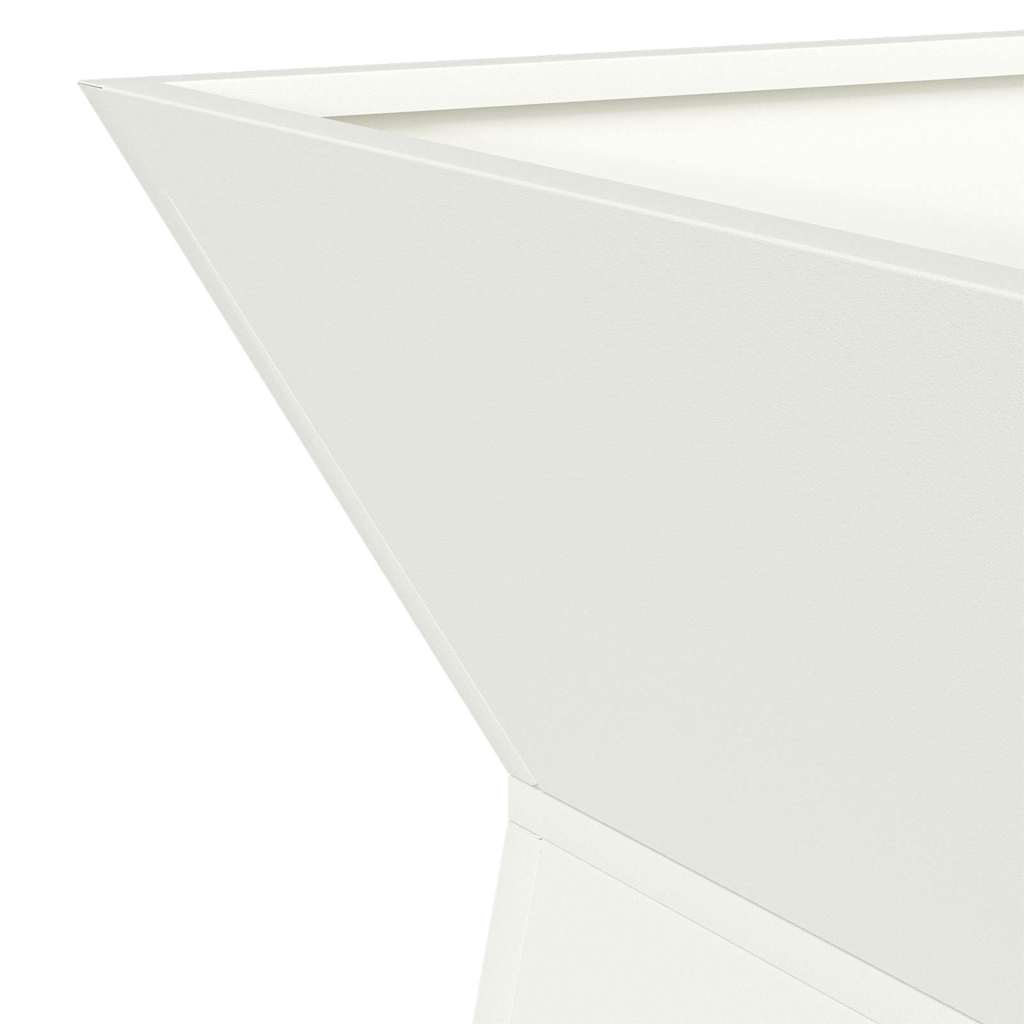 Säulen Pflanzer 2 pcs Weiß 35 x 35 x 73 cm Stahl