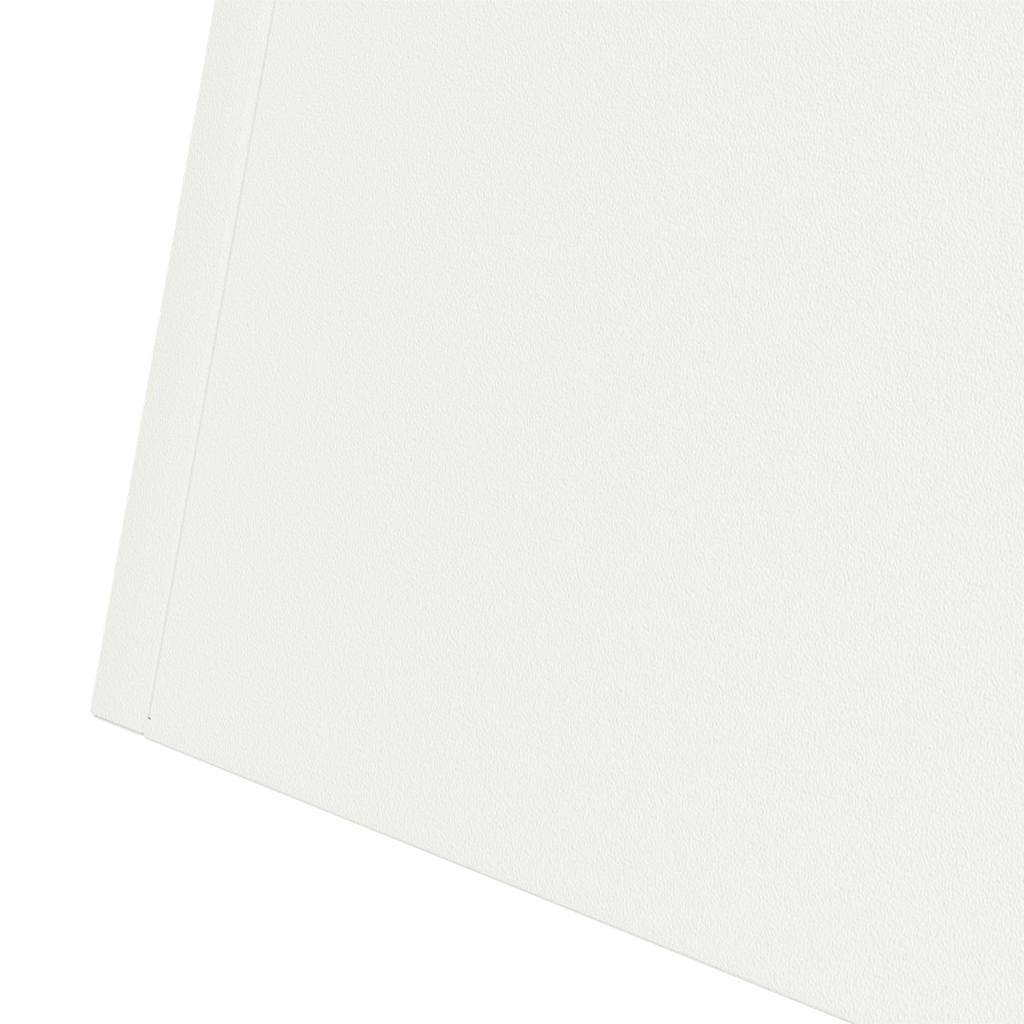 Säulen Pflanzer 2 pcs Weiß 35 x 35 x 73 cm Stahl