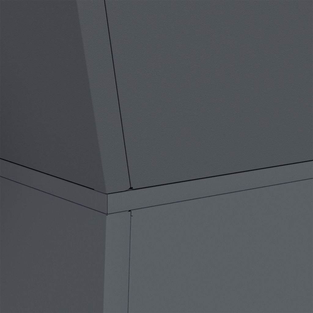 Säulen Pflanzer Anthrazit 35 x 35 x 73 cm Stahl