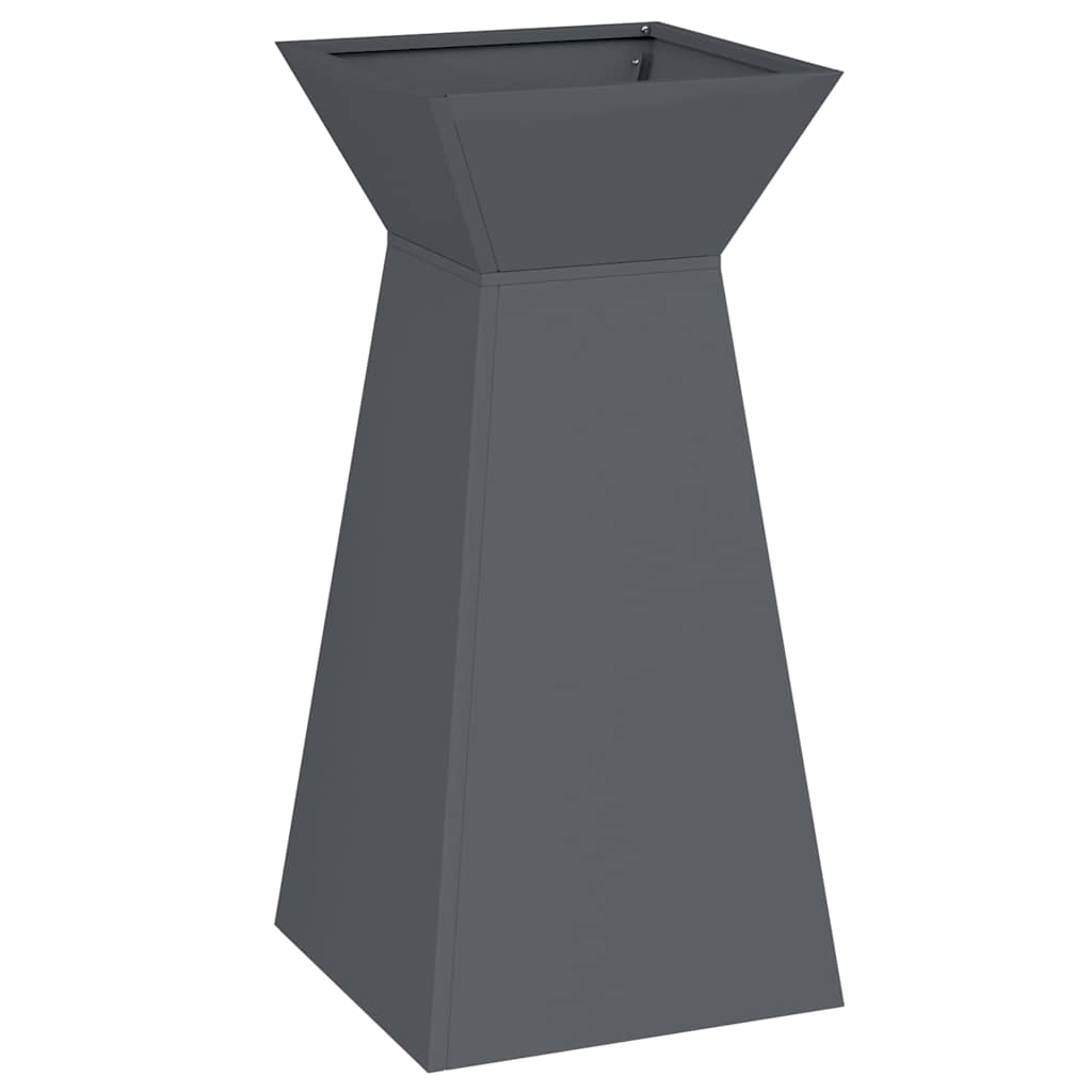 Säulen Pflanzer 2 pcs Anthrazit 35 x 35 x 73 cm Stahl