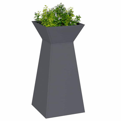 Säulen Pflanzer 2 pcs Anthrazit 35 x 35 x 73 cm Stahl