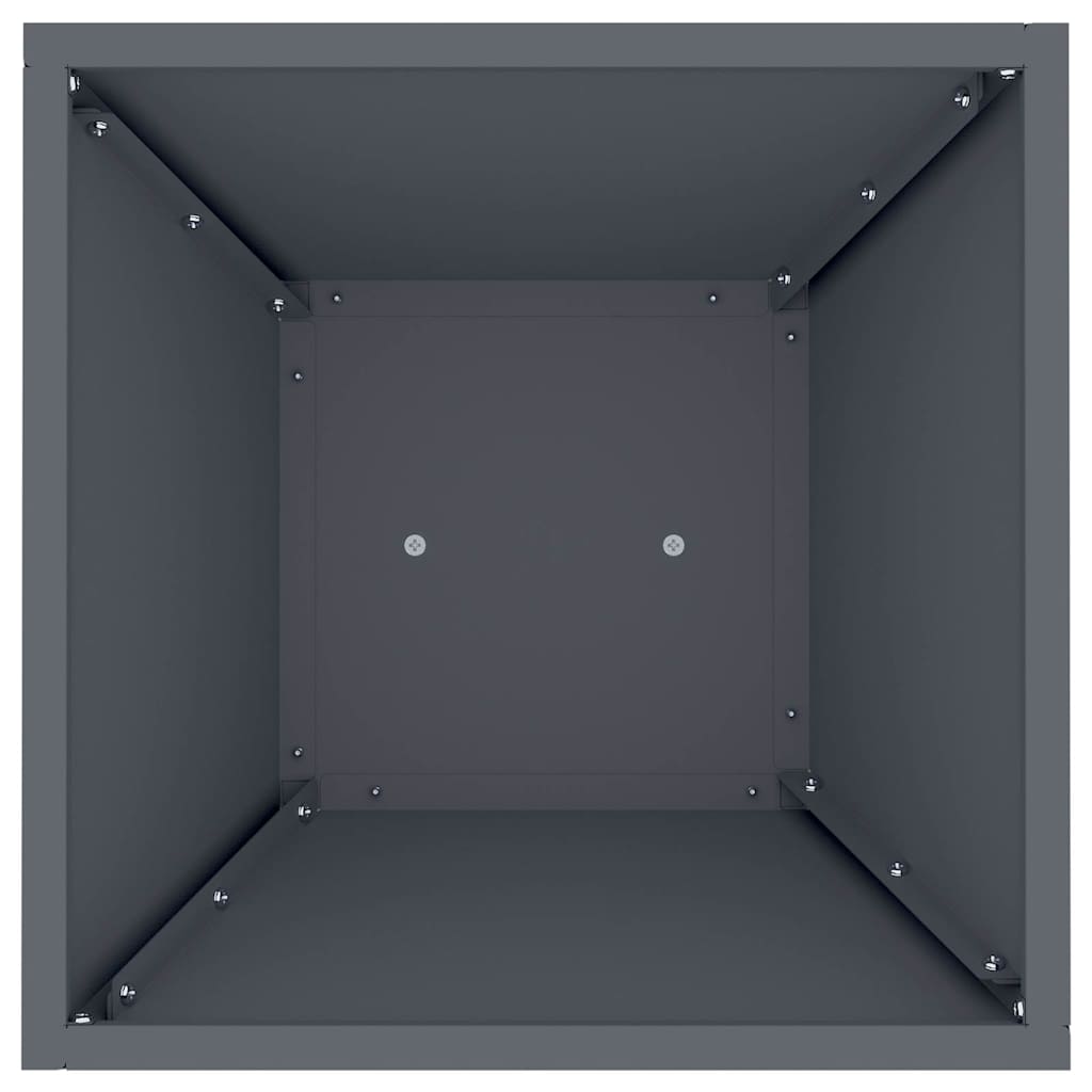 Säulen Pflanzer 2 pcs Anthrazit 35 x 35 x 73 cm Stahl