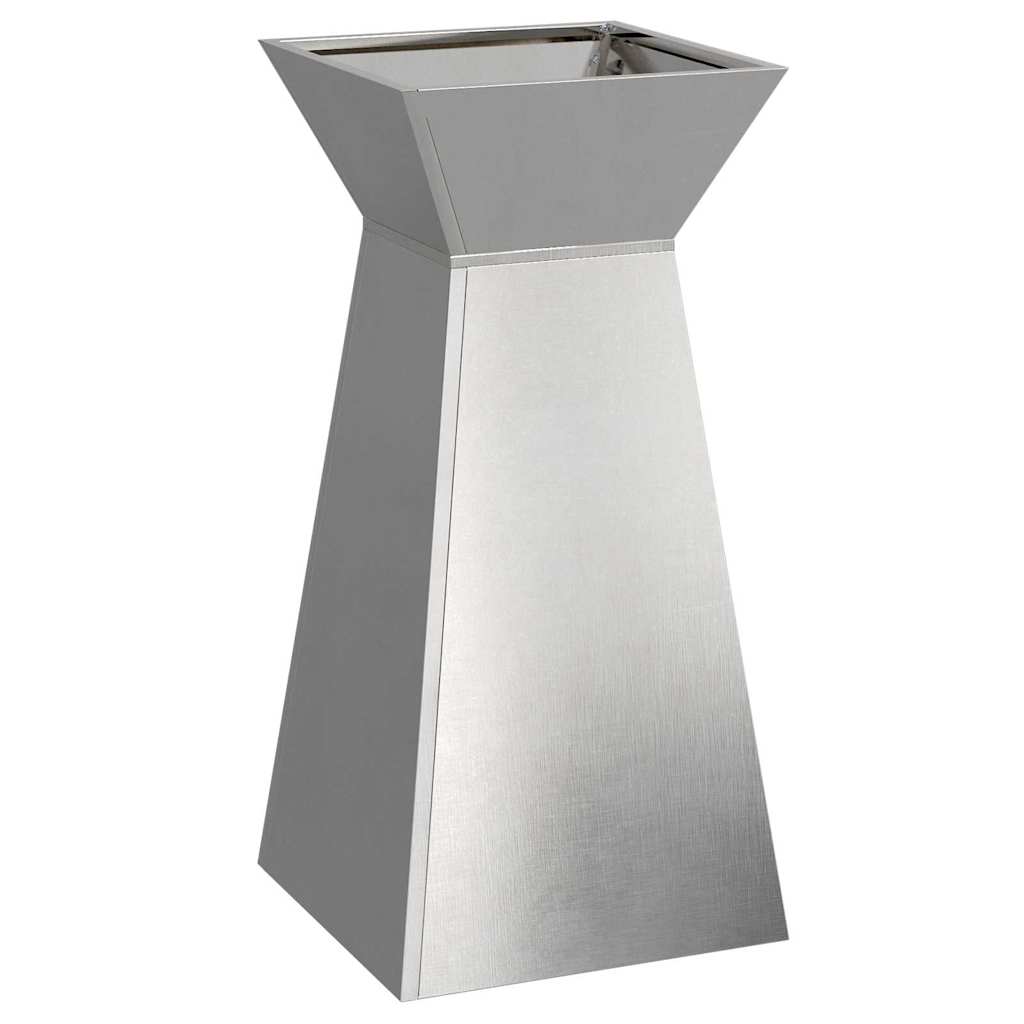 Säulen Pflanzer 2 pcs Silber 35 x 35 x 73 cm Stahl