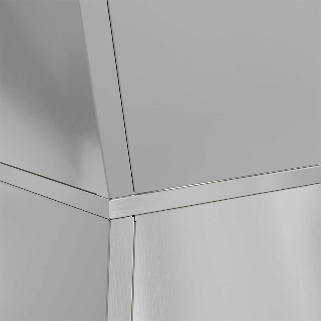 Säulen Pflanzer Silber 35 x 35 x 73 cm Stahl