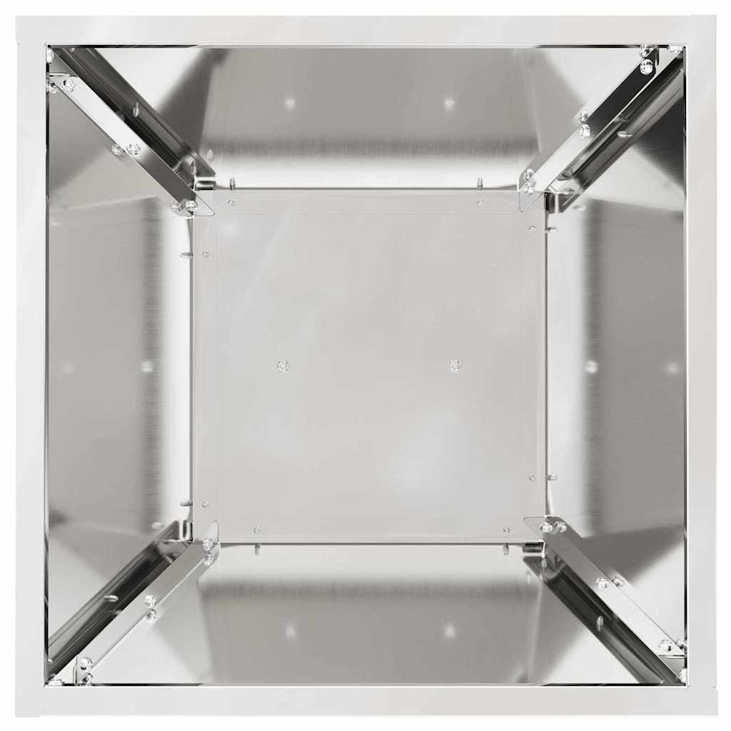 Säulen Pflanzer Silber 35 x 35 x 73 cm Stahl