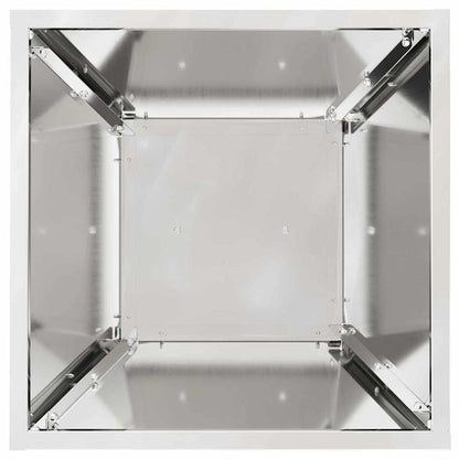 Säulen Pflanzer 2 pcs Silber 35 x 35 x 73 cm Stahl