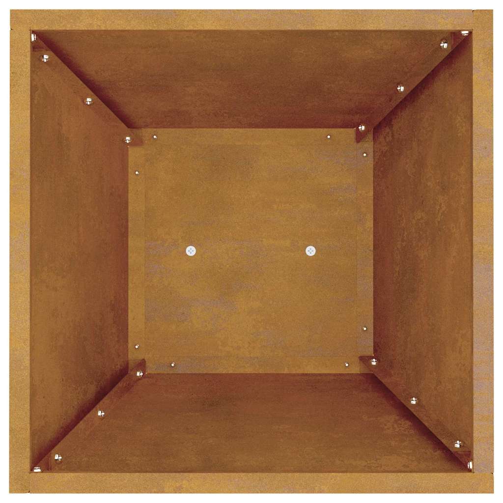 Säulen Pflanzer Silber 35 x 35 x 73 cm Stahl