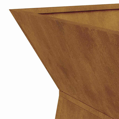 Säulen Pflanzer 2 pcs Silber 35 x 35 x 73 cm Stahl