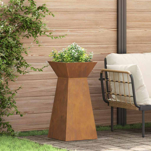 Säulen Pflanzer 2 pcs Silber 35 x 35 x 73 cm Stahl