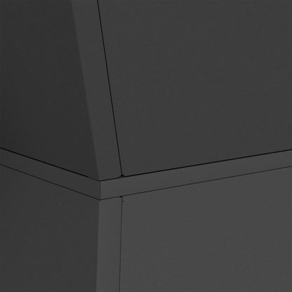 Säulen Pflanzer 2 pcs Schwarz 40 x 40 x 100 cm Stahl