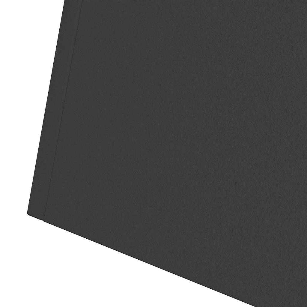 Säulen Pflanzer 2 pcs Schwarz 40 x 40 x 100 cm Stahl