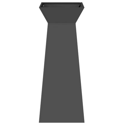 Säulen Pflanzer 2 pcs Schwarz 40 x 40 x 100 cm Stahl