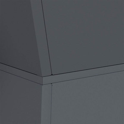 Säulen Pflanzer 2 pcs Anthrazit 40 x 40 x 100 cm Stahl