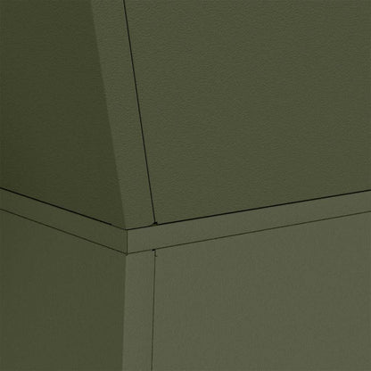 Säulen Pflanzer Olivgrün 40 x 40 x 100 cm Stahl