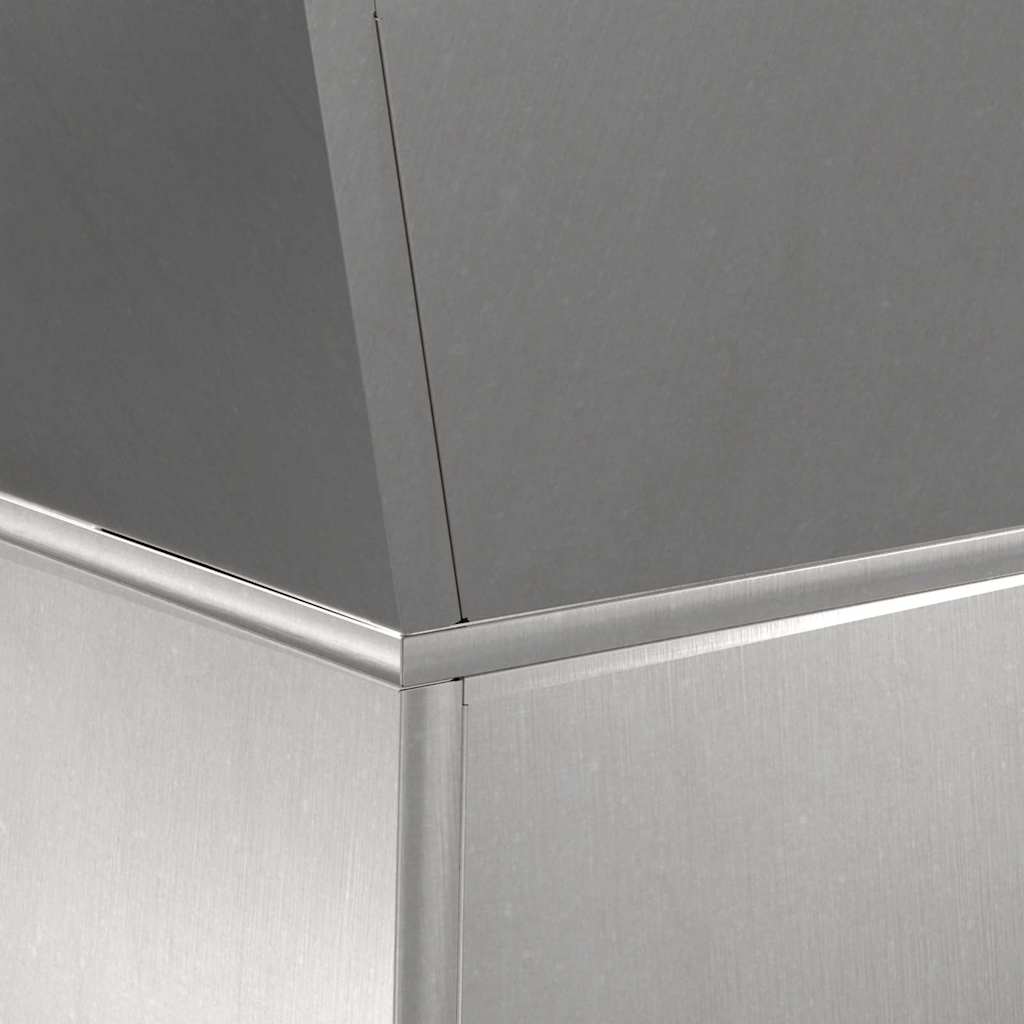 Säulen Pflanzer Silber 40 x 40 x 100 cm Stahl