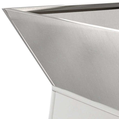 Säulen Pflanzer 2 pcs Silber 40 x 40 x 100 cm Stahl
