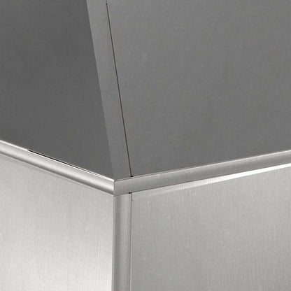 Säulen Pflanzer 2 pcs Silber 40 x 40 x 100 cm Stahl