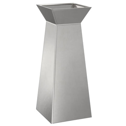 Säulen Pflanzer 2 pcs Silber 40 x 40 x 100 cm Stahl
