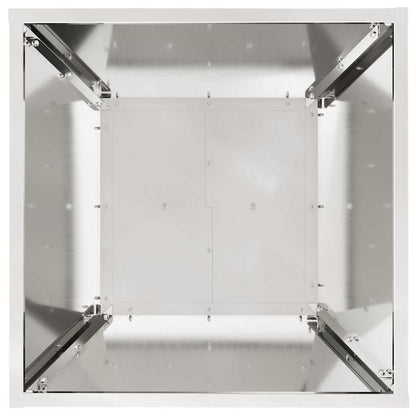 Säulen Pflanzer Silber 40 x 40 x 100 cm Stahl