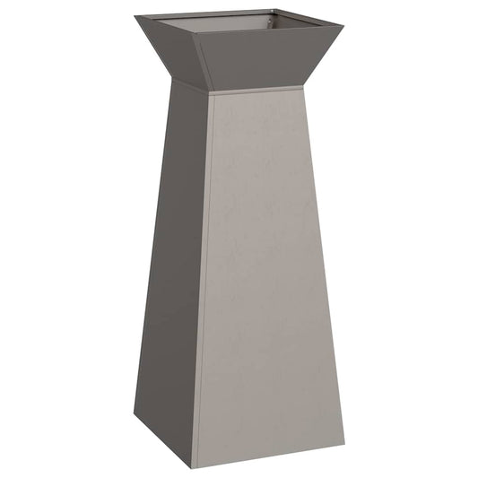 Säulen Pflanzer 2 pcs Silber 40 x 40 x 100 cm Stahl